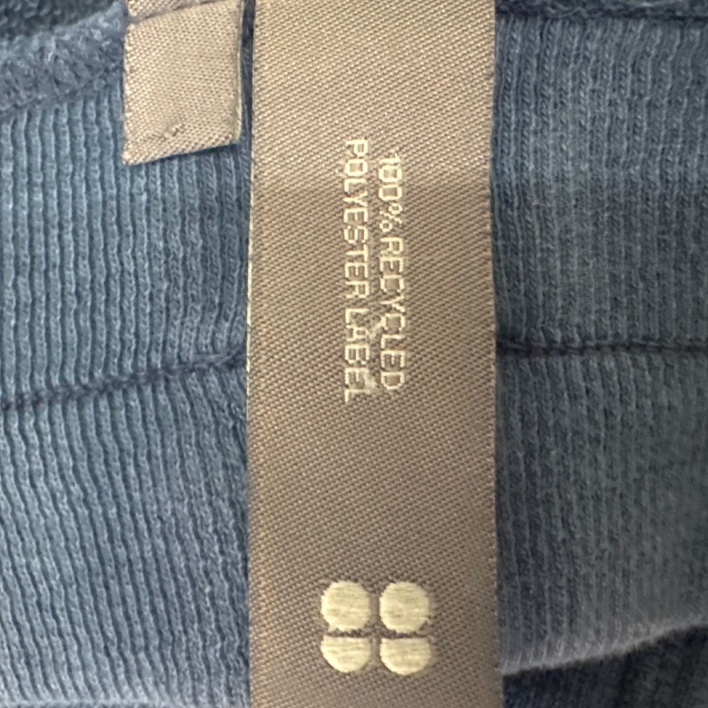Sweaty Betty Gary Capri Joggers Blue Ankle Ribbed Cuff Pants Womens Medium - Picture 9 of 9
